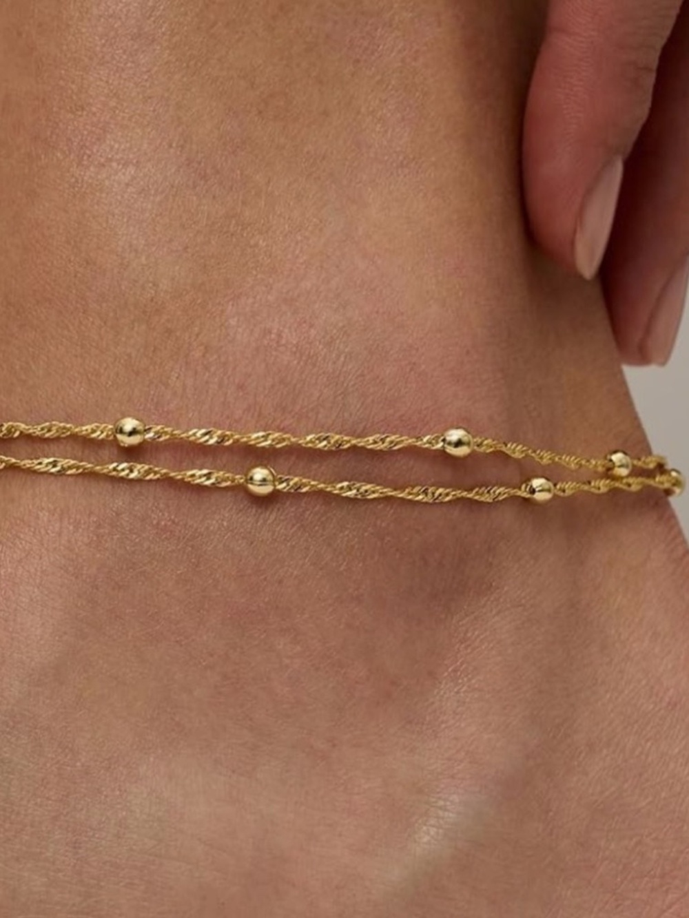 NEW 14K Gold Plated Anklet